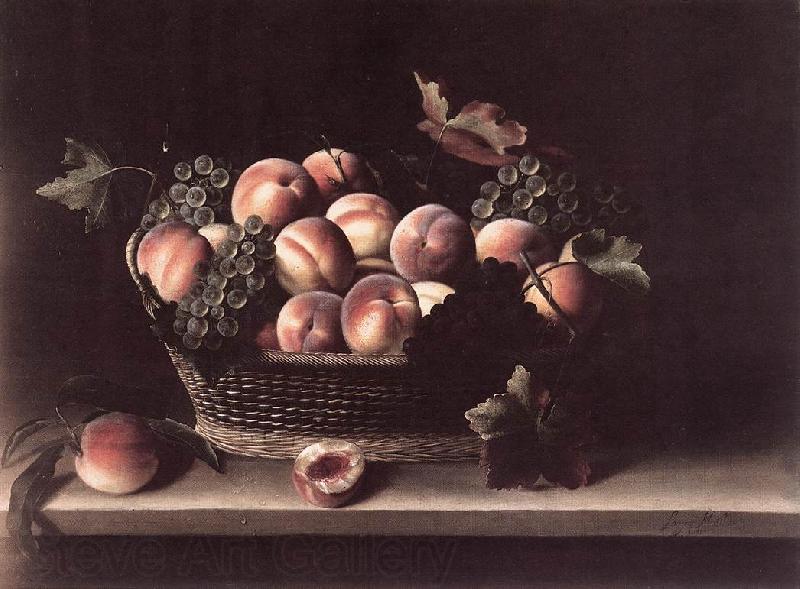 MOILLON, Louise Basket with Peaches and Grapes s Spain oil painting art